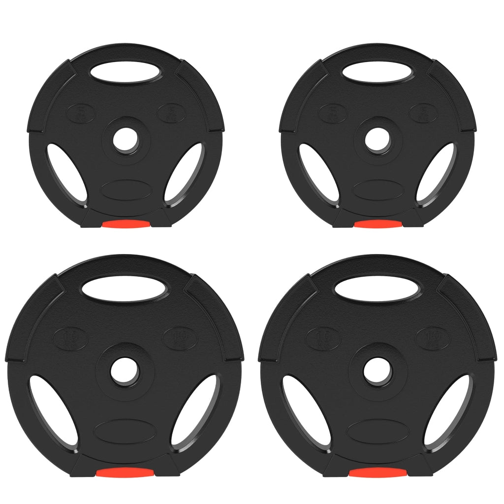 Set di 4 Dischi Pesi per Bilanciere totale 30KG - 2x5kg e 2x10kg