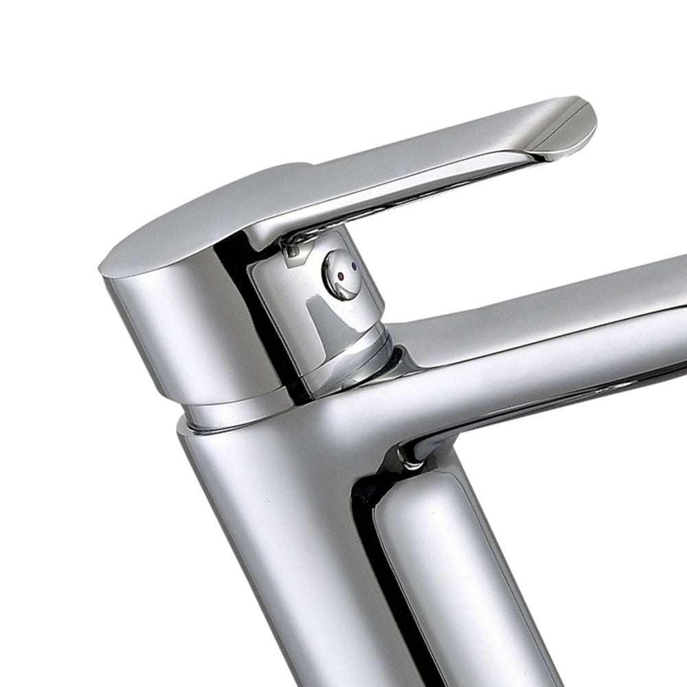 Miscelatore serie ariel monocomando lavabo, finitura cromata