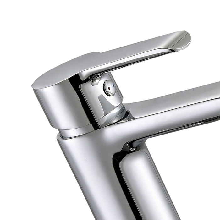 Miscelatore serie ariel monocomando lavabo, finitura cromata