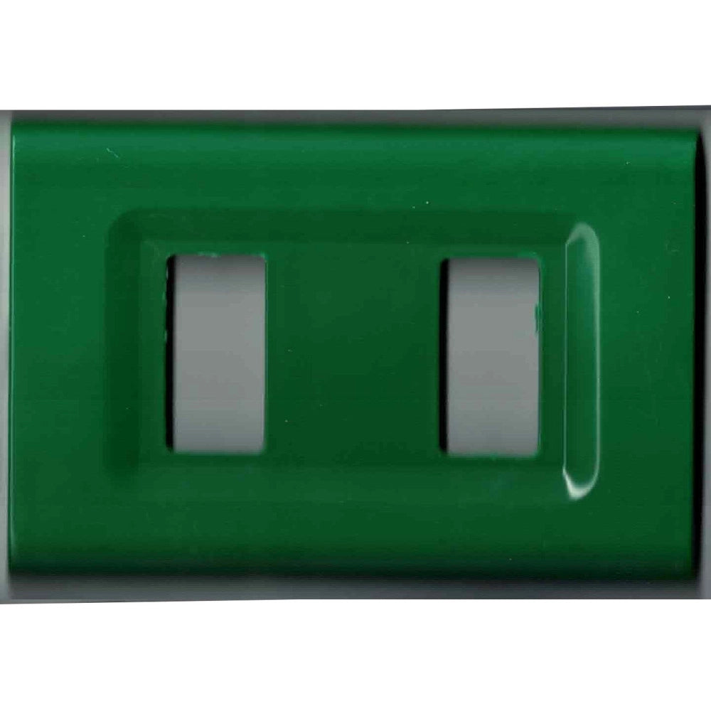 Trade Shop - Placchette Placche In Abs Serie Magic Elite Bticino Compatibili Color Copriprese - Verde -2 Fori     -