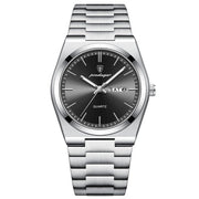 Orologio da polso uomo - Design minimalista in acciaio inossidabile - Resisti all'acqua fino a 30 m - Calendario - Orologio a quarti - Diametro 40 mm