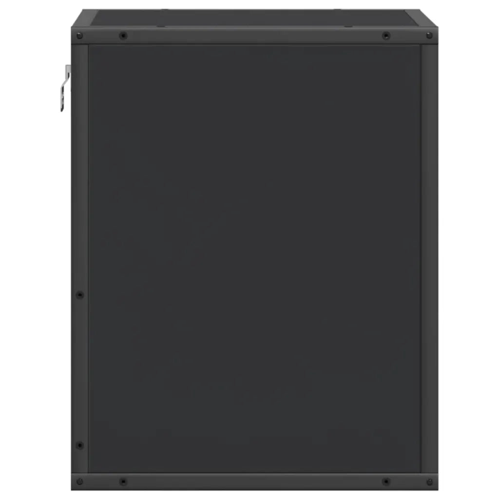 Comodino a Muro Nero 40x31x39,5 cm 848744