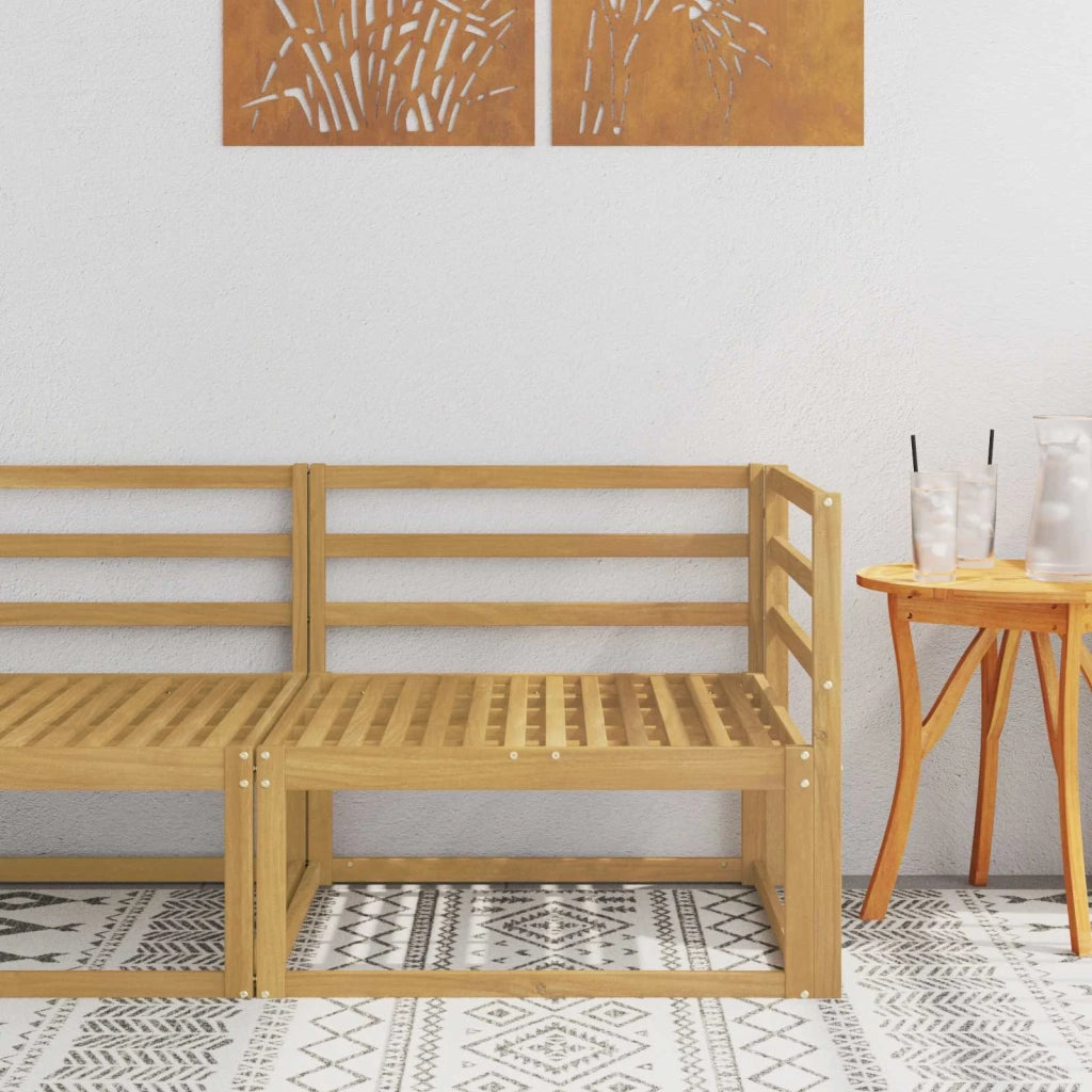 Divano angolare da esterno Bianco 83 x 83 x 73 cm 901545