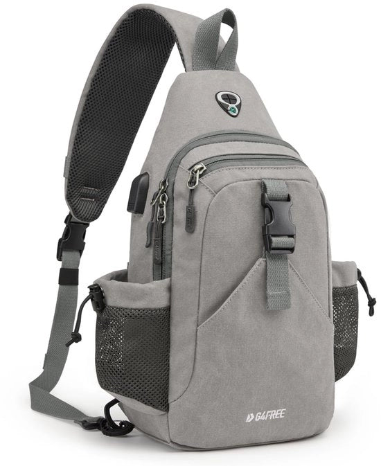 Borsa da Spalla in Canapa per Uomo e Donna per Viaggi, Escursionismo, Corse e Arrampicate con Codice del Prodotto: G4Free