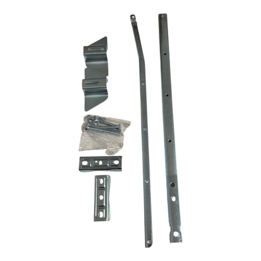 Bracci stendibiancheria da balcone con staffe piastre anti sbandamento zincato