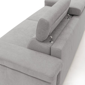Giunone Divano letto mat. H18 240 cm (mat. 160x197 cm) grigio chiaro