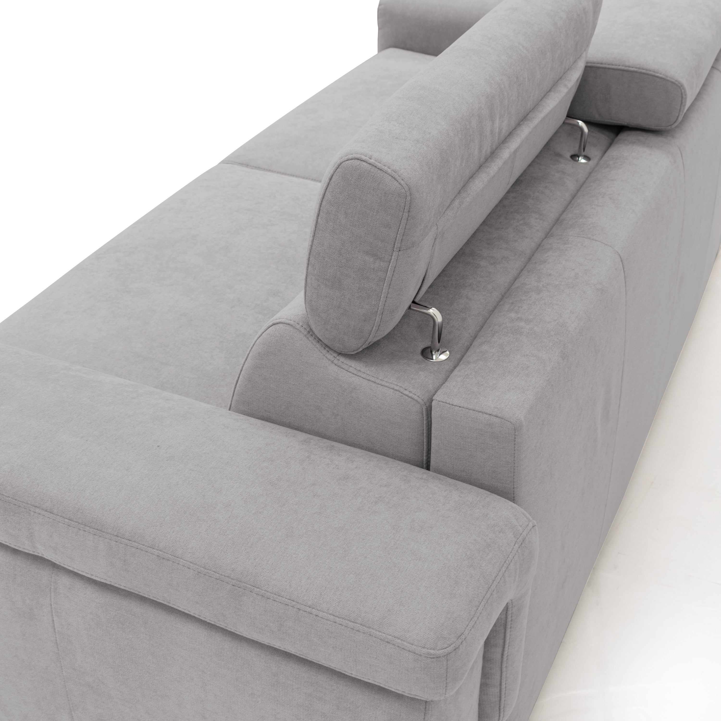 Giunone Divano letto mat. H18 240 cm (mat. 160x197 cm) grigio chiaro