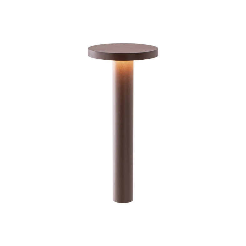 TIBERIO Bollard Led 10W 82° IP65 3000K 20D 45cm in alluminio finitura Corten - Illuminazione da esterno professionale per giardini