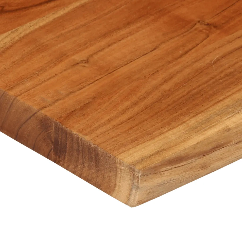 vidaXL Piano Tavolo 40x40x3,8 cm Quadrata Massello Acacia Bordi Vivi