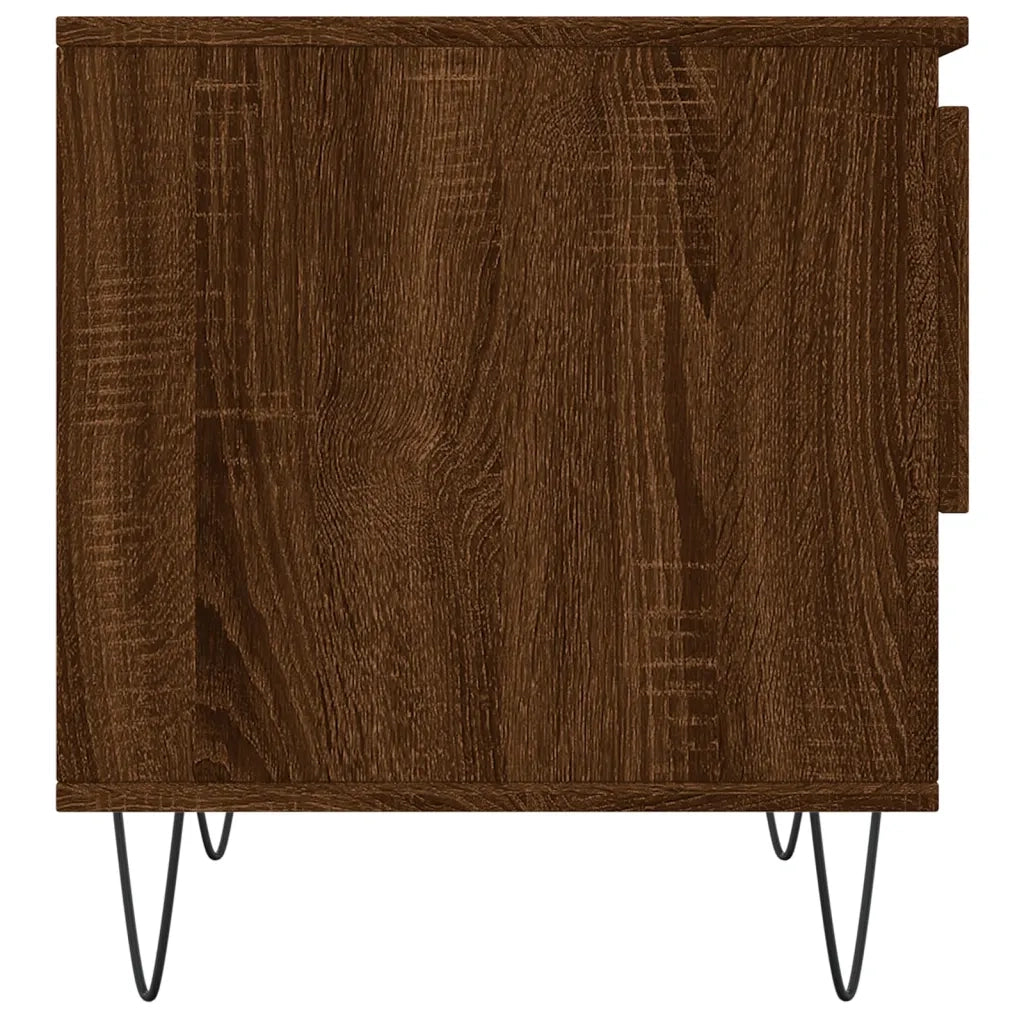 Tavolino da Salotto Rovere Marrone 50x46x50cm Legno Multistrato 830922