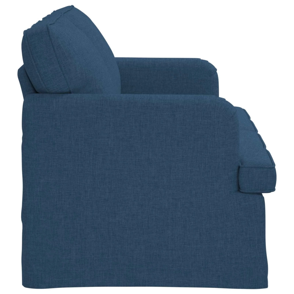 Divano | Divano da soggiorno | Sofa Blu 144 x 80 x 85 cm Tessuto