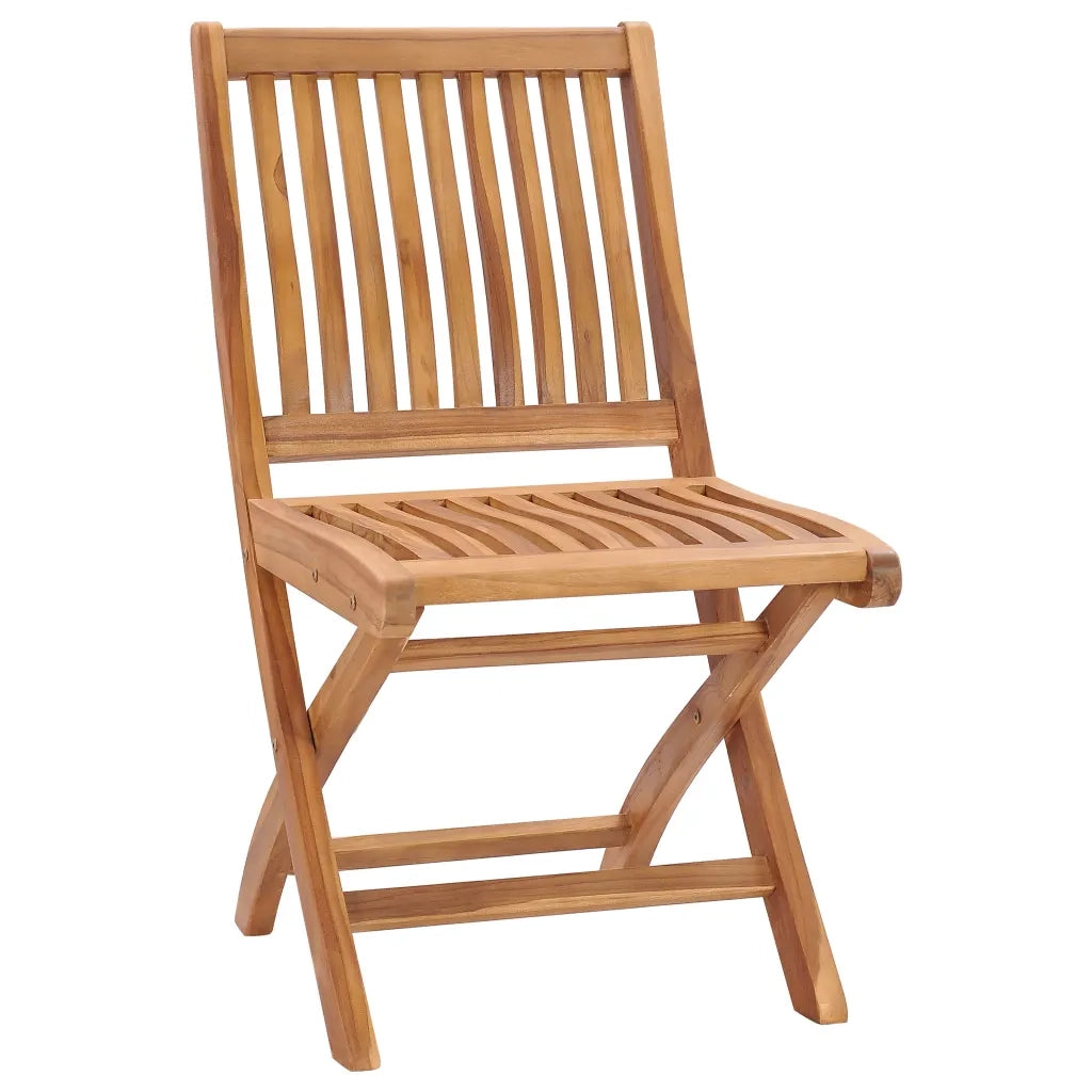 Sedie da Giardino Pieghevoli con Cuscini 8 pz Massello di Teak 3072866