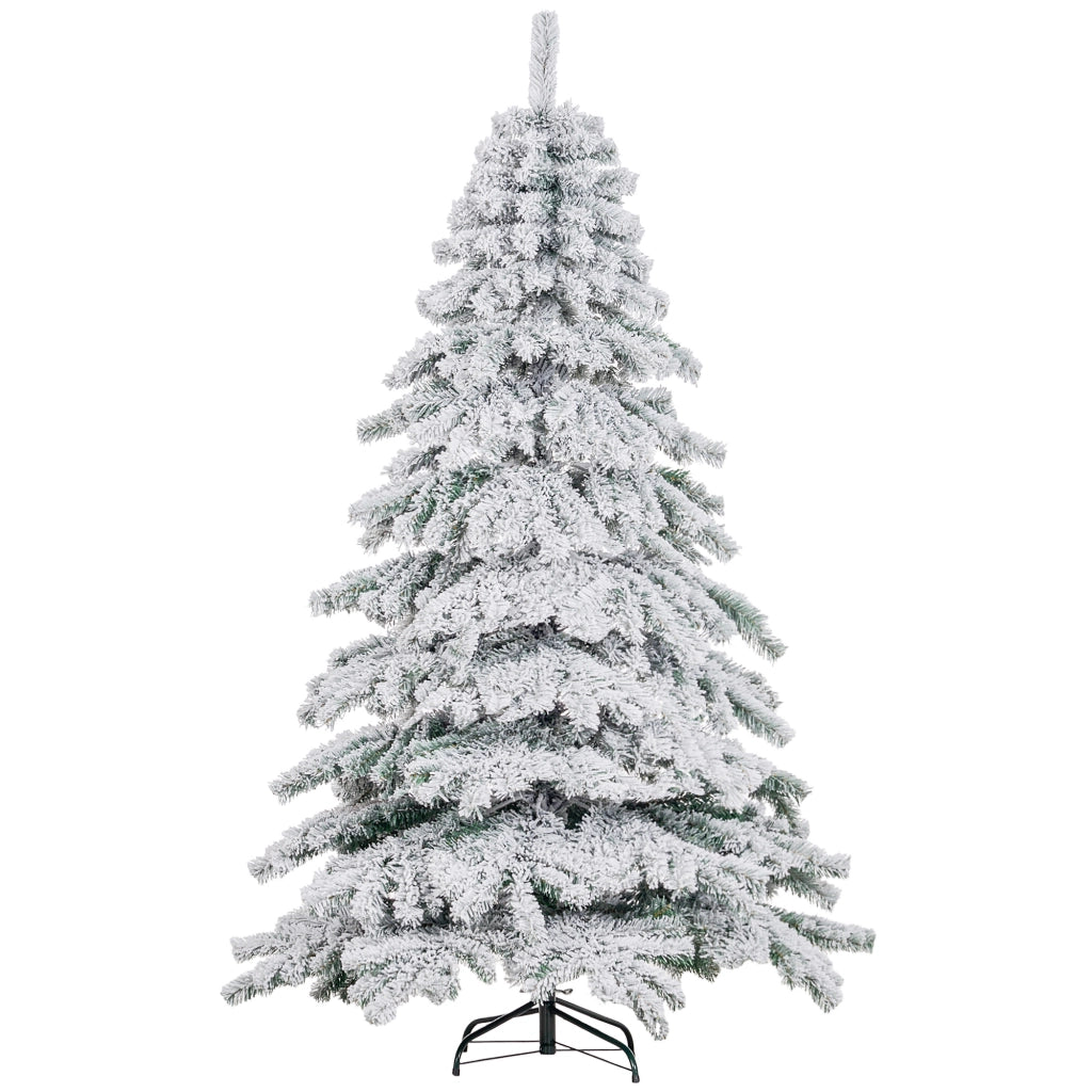 Albero di Natale Artificiale ¨C Zephmum ¨C Verde Bianco Nevato 180 cm