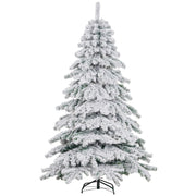 Albero di Natale Artificiale ¨C Zephmum ¨C Verde Bianco Nevato 180 cm