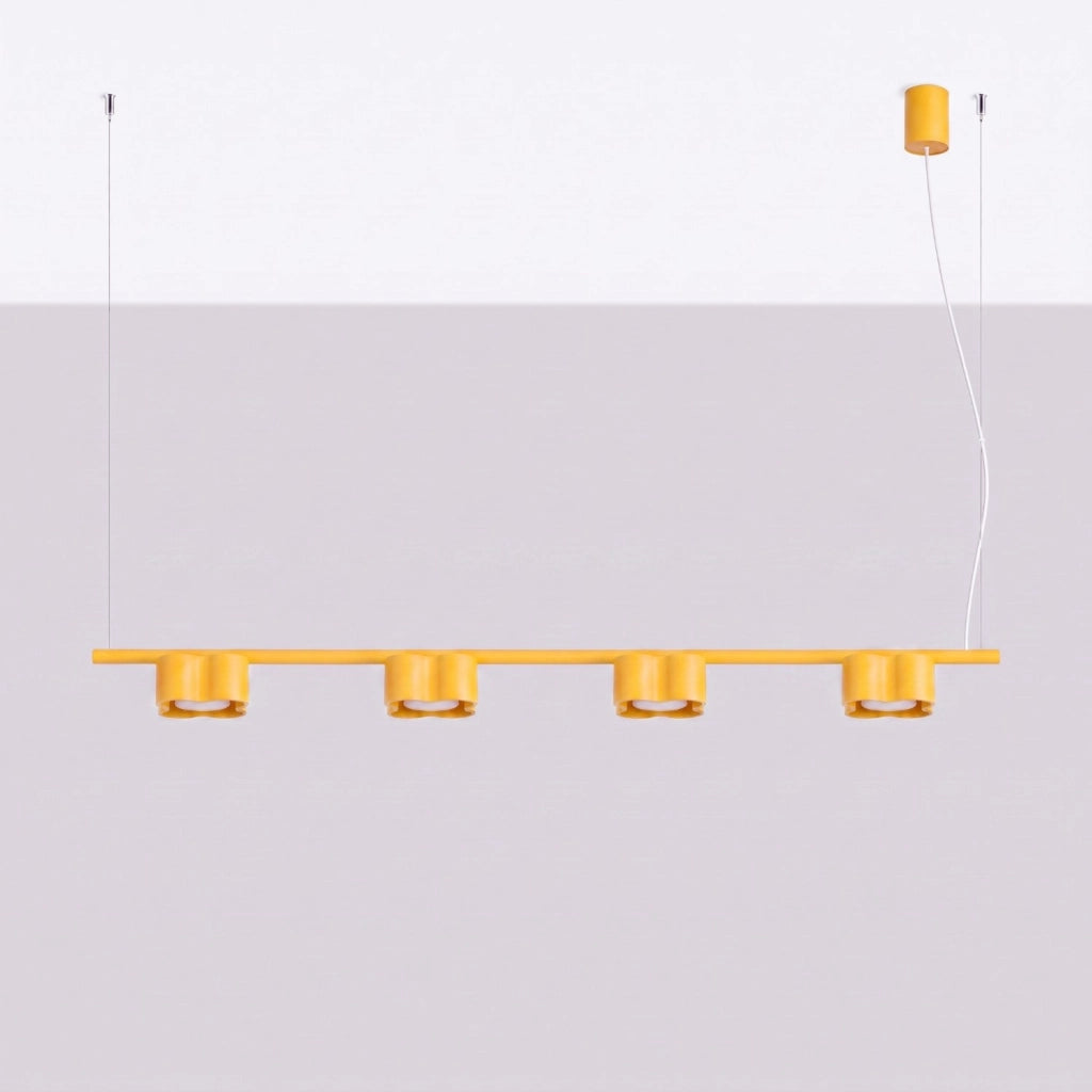 Lampadario OVIO 4 giallo Gx53