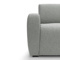 Duna Divano letto matrimoniale con materasso 20 cm in tessuto impermeabile T03 215 cm (mat. 160x197) grigio chiaro