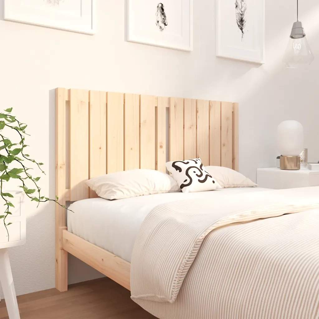 Testiera | Testata per Letto 125,5x4x100 cm in Legno Massello di Pino
