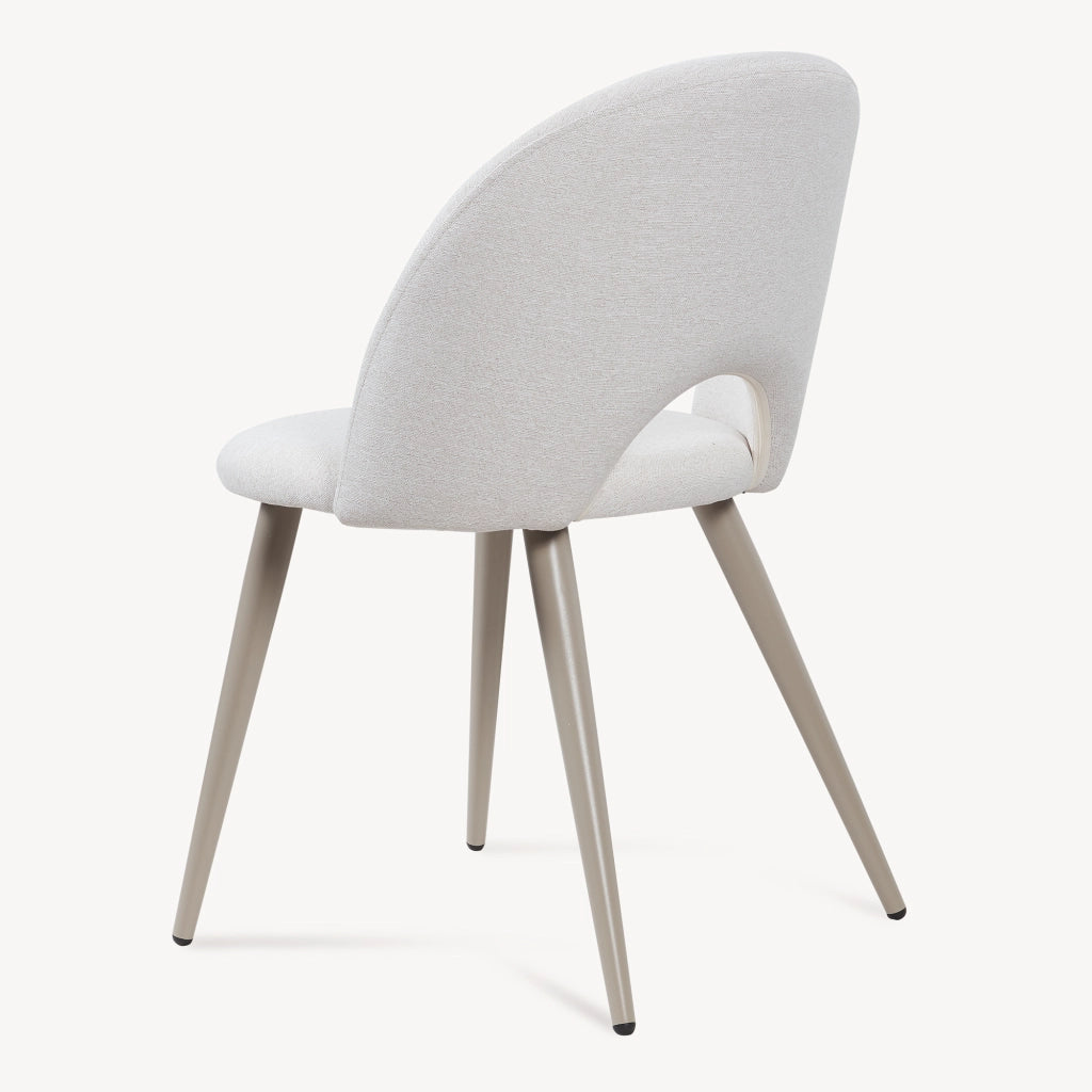 Set Karijoki di 6 Sedie Imbottite da Sala Pranzo Rivestimento in Tessuto - Beige [en.casa]