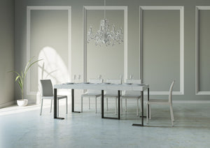 Consolle Allungabile 90-196x40x77 cm in Nobilitato Bianco