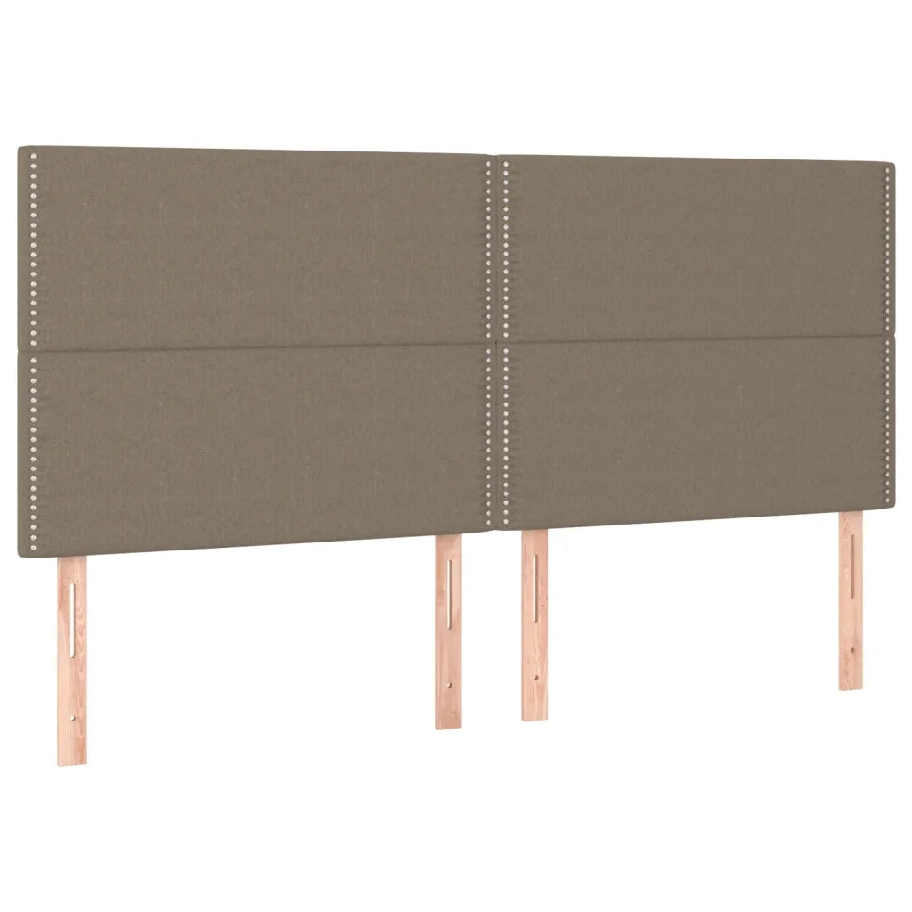 Giroletto senza Materasso-Struttura Letto Tortora 200x200 cm in Tessuto 709993
