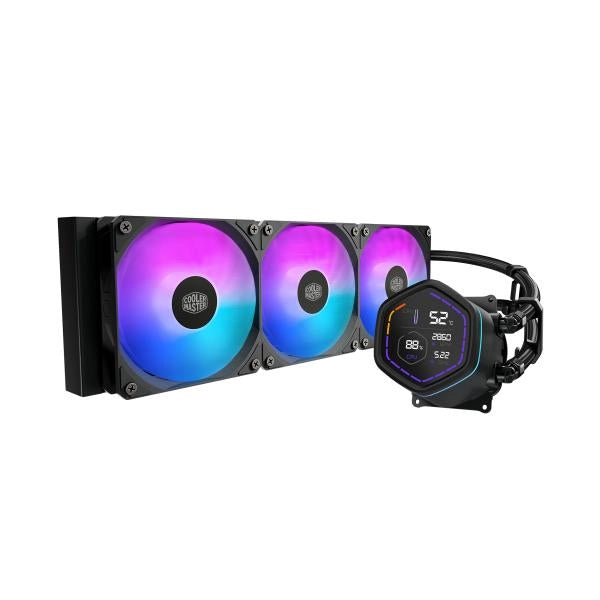 COOLER MASTER DISSIPATORE A LIQUIDO ML CORE NEX DIGITAL 360 BLACK ARGB VENTOLE 3x 120MM DISPLAY  LED