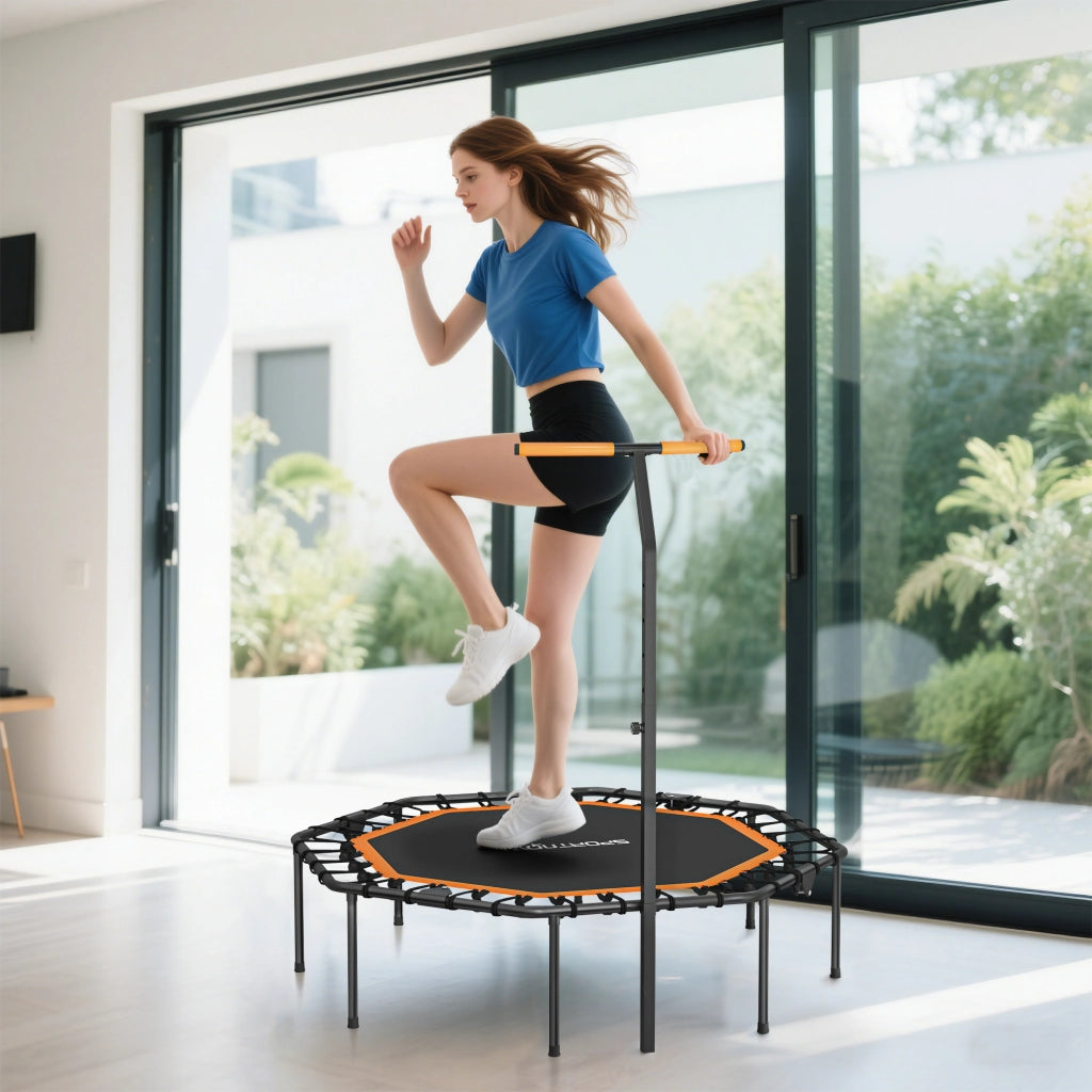 Trampolino Fitness ¨C zephmum ¨C Grigio, Acciaio, 100cm