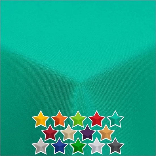 Tappeto da tavolo - impermeabile - lusso blu turquesa 100 x 100 cm