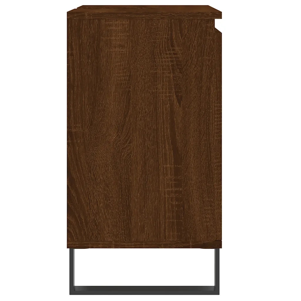 Armadietto Bagno | Armadio da bagno Rovere Marrone 58x33x60cm in Legno Multistrato