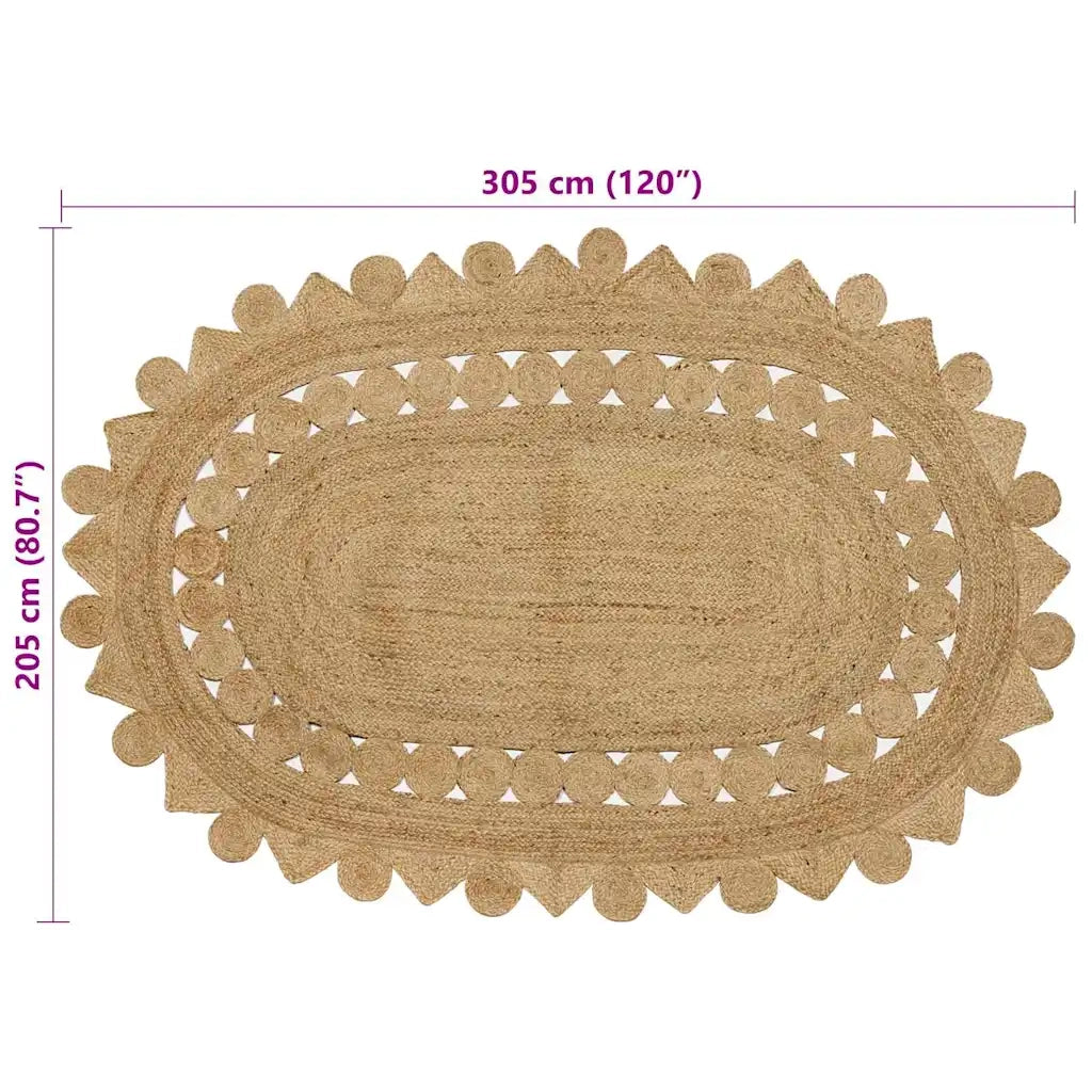 Tappeti per area Naturale 205 x 305 cm Juta 42010824