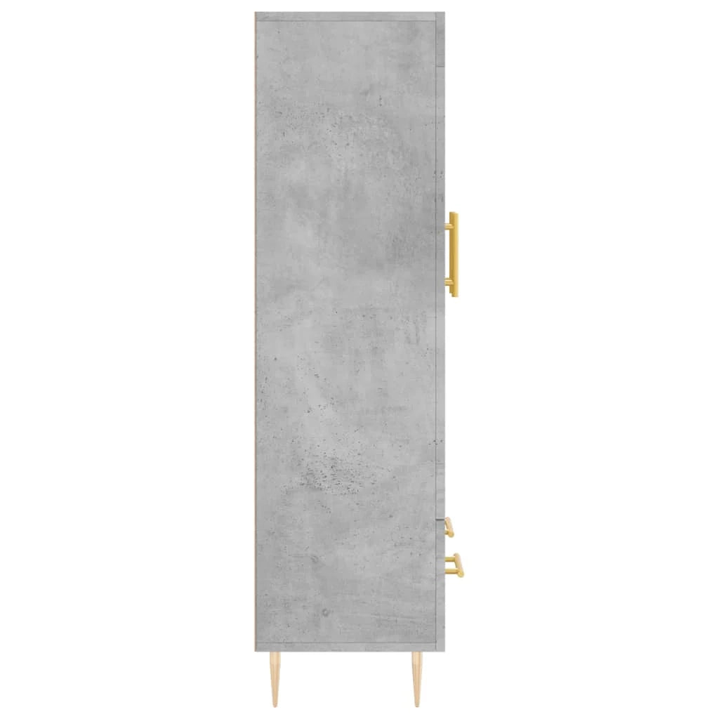 Buffet credenza cassettiera mobiletto mobile contenitore organizer cucina soggiorno salotto alto 69,5 x 31 x 115 cm legno ingegnerizzato grigio 02_0034466