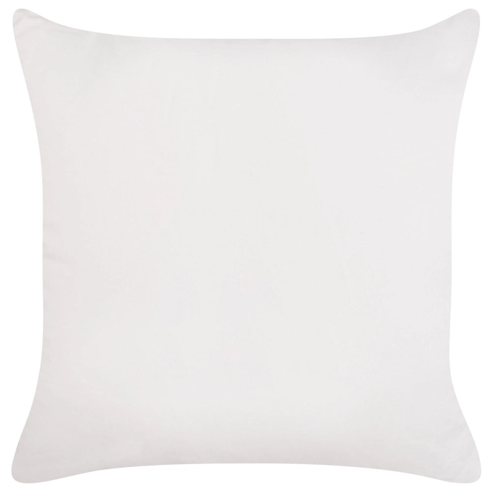 Set di 2 cuscini in cotone con motivo a tinta unita bianco 45 x 45 cm stile moderno federa rimovibile