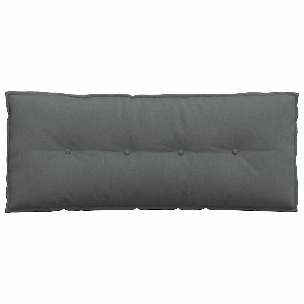 Cuscino per Schiena Grigio scuro 120 x 19 x 50 cm Tessuto