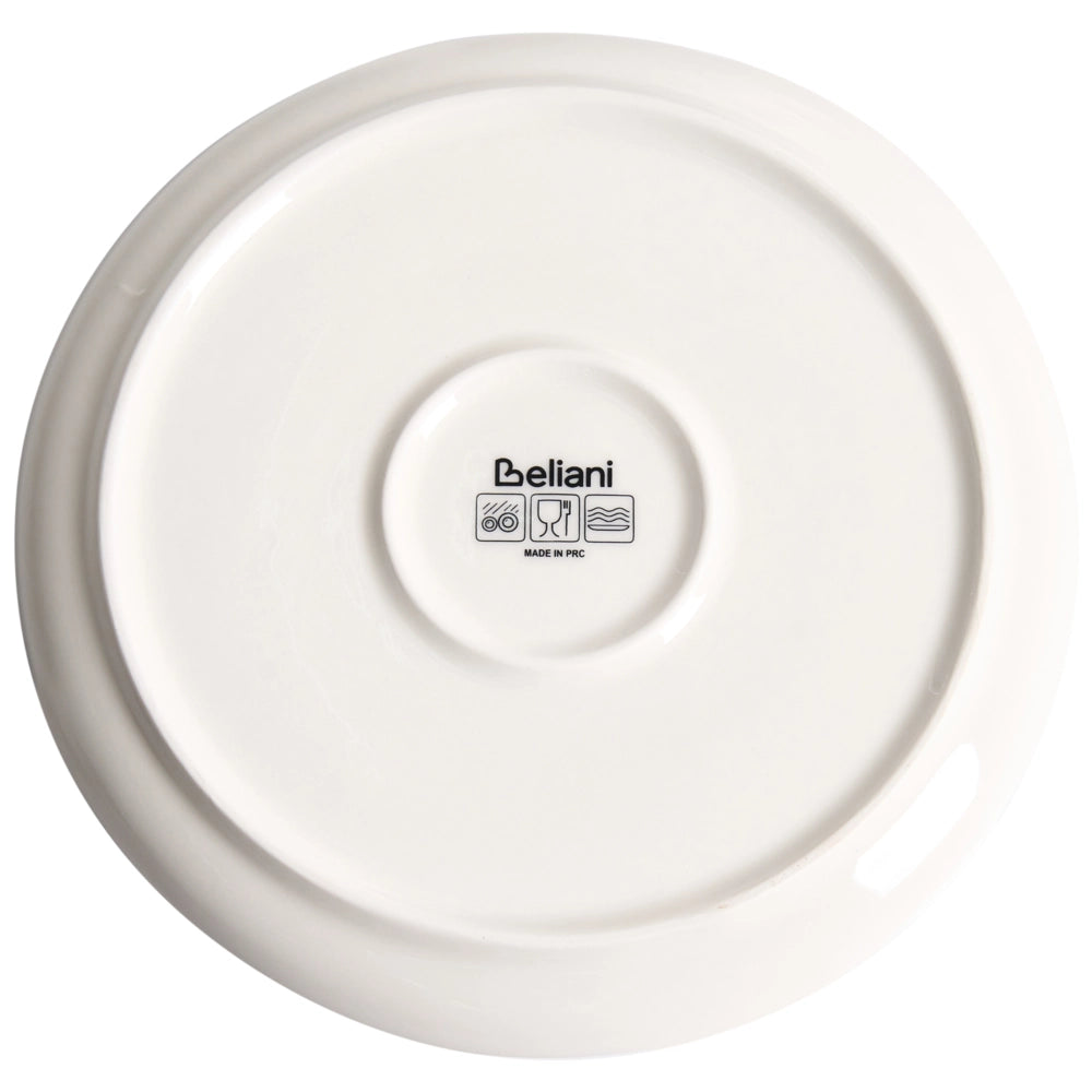 Servizio da tavola in porcellana bianco e blu 24 pezzi finitura smaltata bordo decorativo per 4 persone realizzato a mano per sala da pranzo e cucina