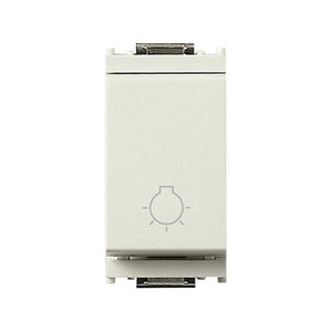 16081.B Pulsante con Simbolo Luce Bianco 1P No 10A Idea