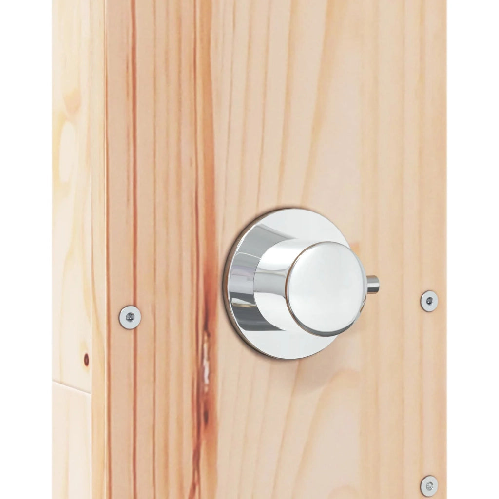 Doccia da esterno 210 cm Legno massello di pino e acciaio inox 886356