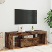 Mobile Porta TV con Luci LED Rovere Fumo 120x35x40 cm cod mxl 48174