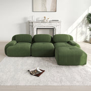 Divano 2 posti modulabile - Xylo - Con chaise longue, braccioli ergonomici, verde
