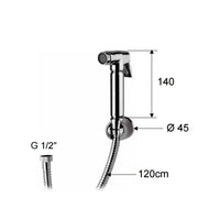 Set doccetta bidet relax con doccia a pulsante, flessibile e supporto lux