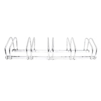 Sistema portabici portabici ribaltabile 5 bici pratico garage a terra o a muro 3413004