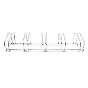 Sistema portabici portabici ribaltabile 5 bici pratico garage a terra o a muro 3413004