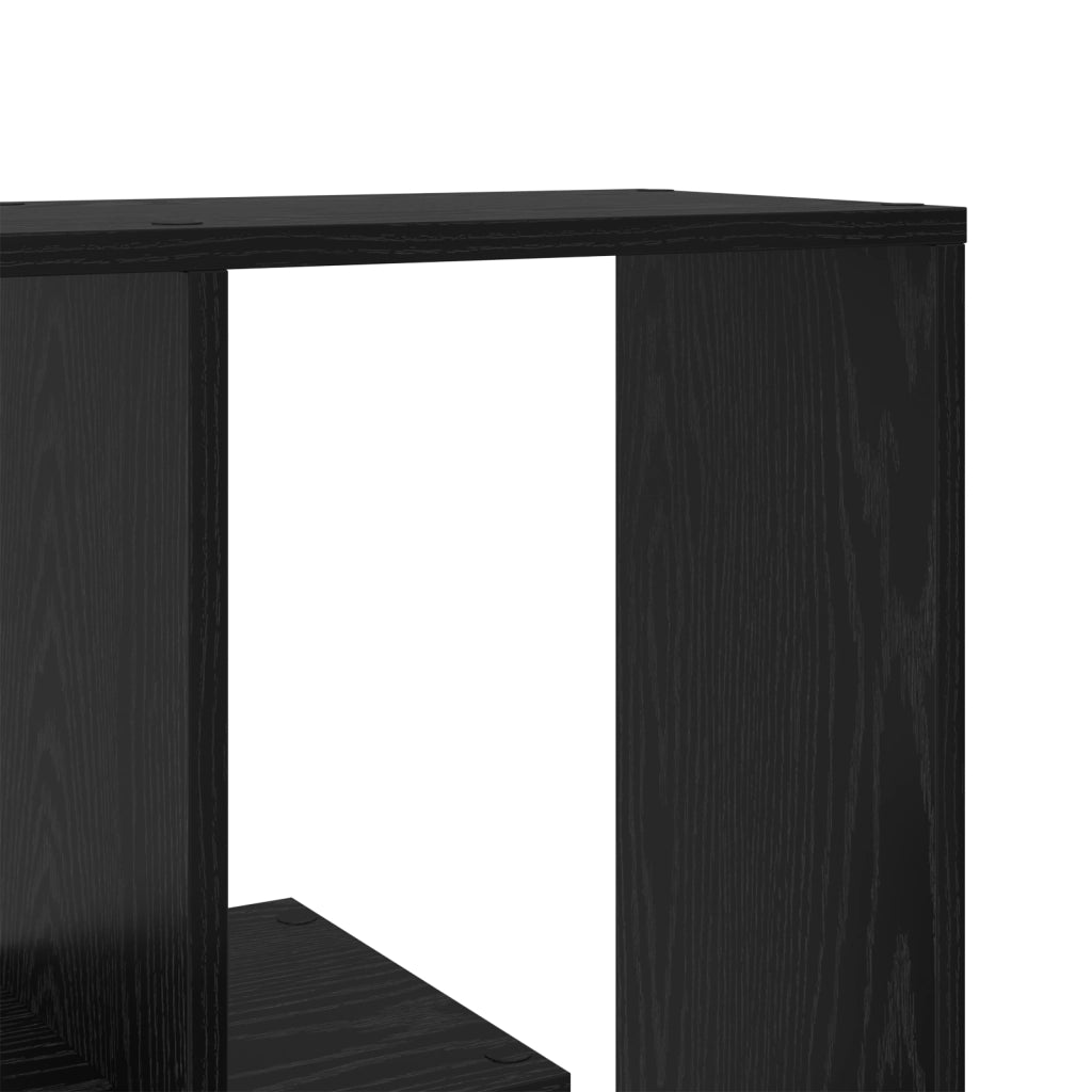 Libreria Divisoria Rovere Nero 67x25x161,5 cm Legno Ingegnierizzato