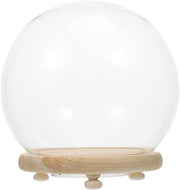 Luce per Terrario - Globale con Piede in Legno - 13x13 cm
