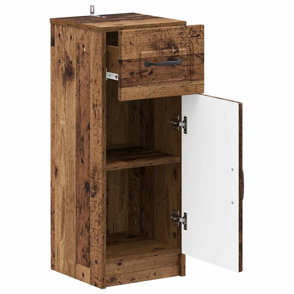 Mobiletto da Bagno UTRECHT Legno antico 30 x 31 x 77 cm 897713