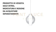 KIT DUE VETRI ESTERNO TRASPARENTE + INTERNO SATINATO + 2 GOMMINI SILICONE