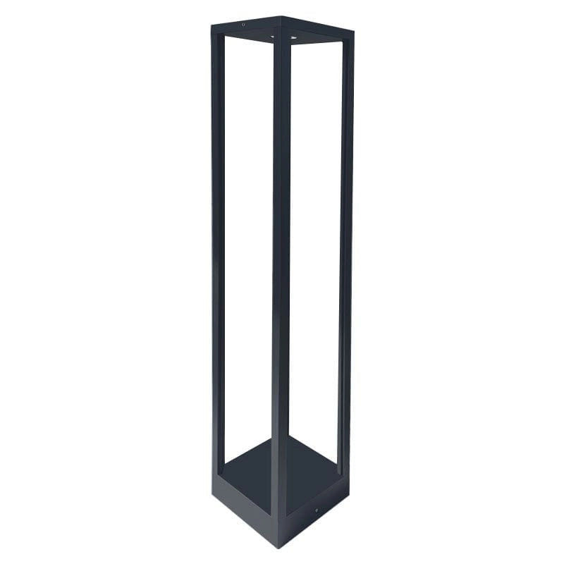 Paletto da giardino 60cm quadrato LED 7W nero IP54 DPM