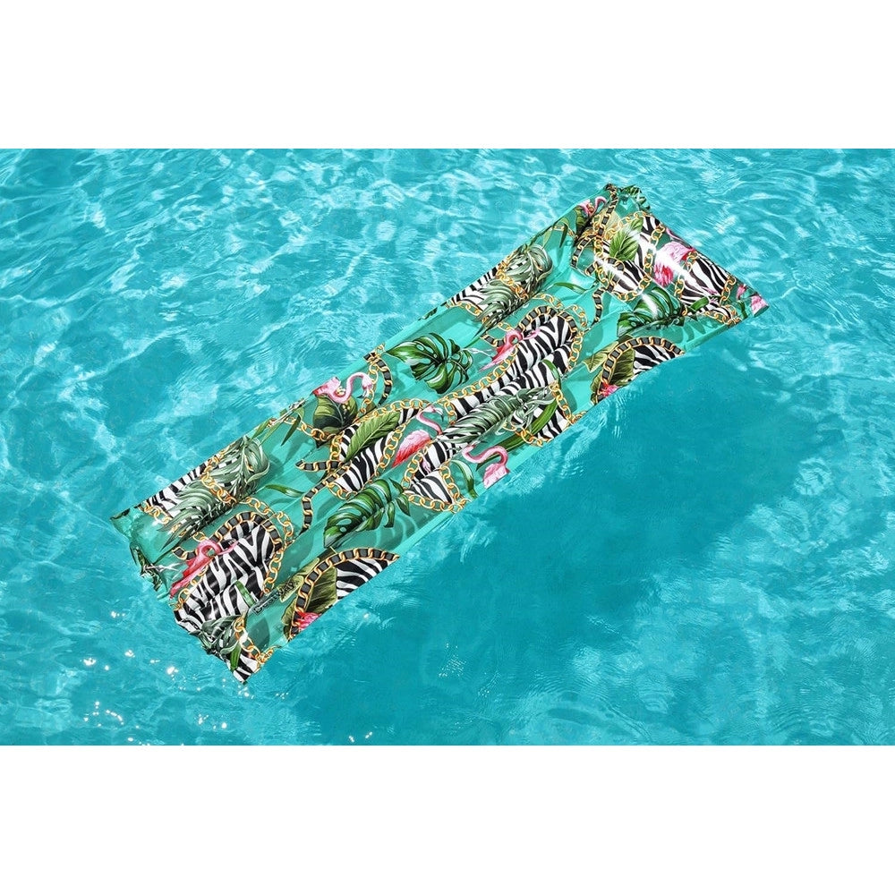 Trade Shop - Materassino Gonfiabile Fantasia Floreale 183x69cm Per Mare Spiaggia Piscina 019962 -