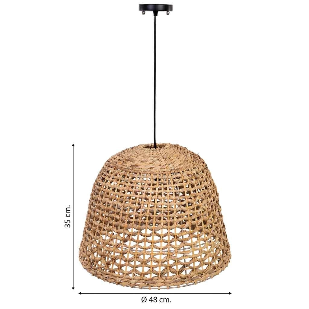 Lampada da soffitto in fibra di giacinto