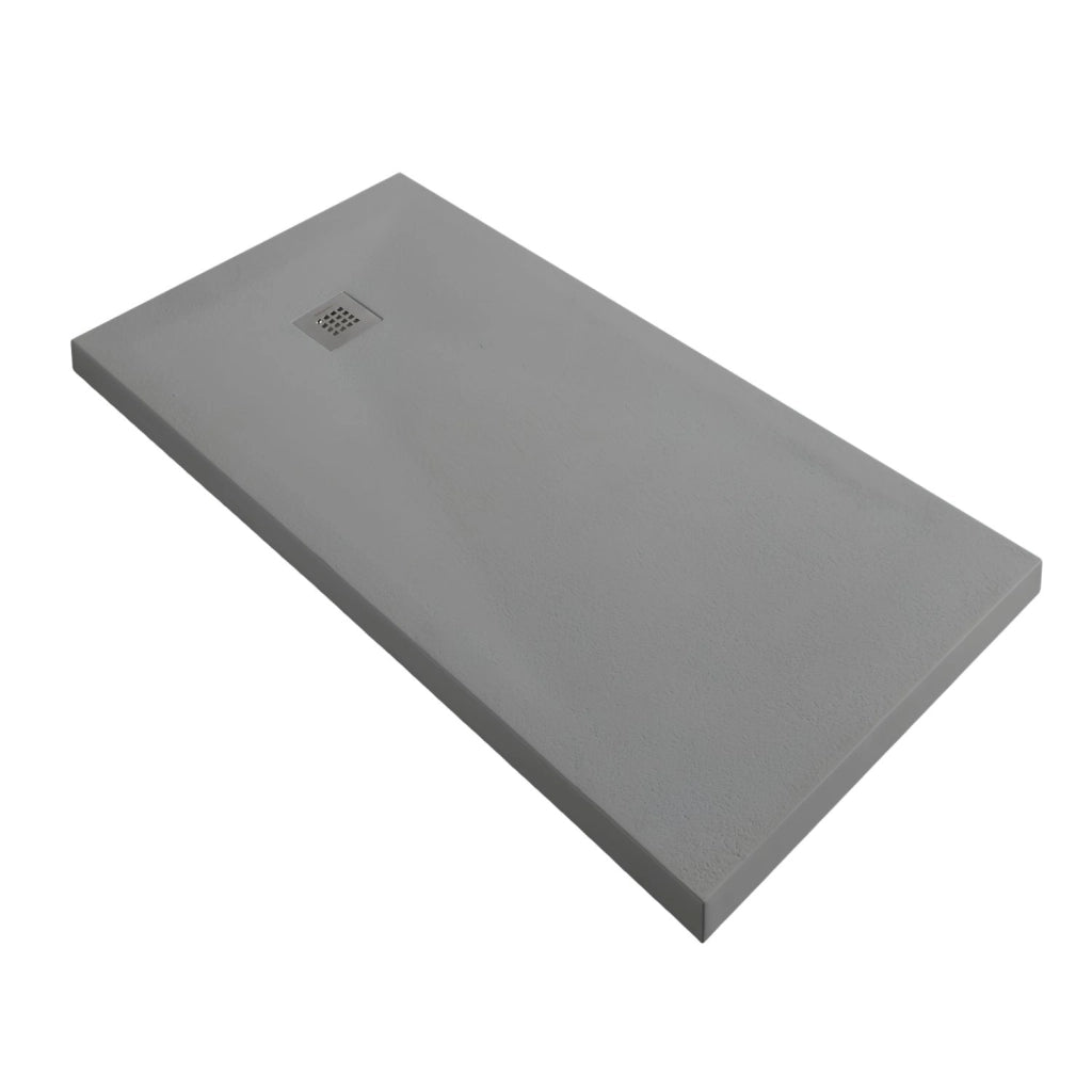 Piatto doccia grigio mineral marmo resina antiscivolo h 3,5 cm *** misure l120 x p80 x h3,5 cm, confezione 1
