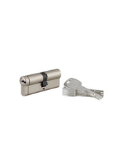 Cilindro europeo Transit 1 40 x 45 mm, nichelato, funzione emergenza, 5 chiavi – THIRARD