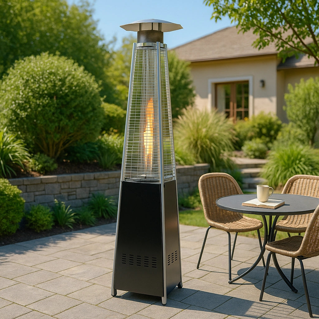 STUFA AEREA PER PATIO A GAS GPL HEXAGON 12,5 KW – NERA – MOD. LBH